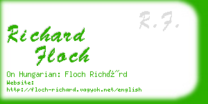 richard floch business card